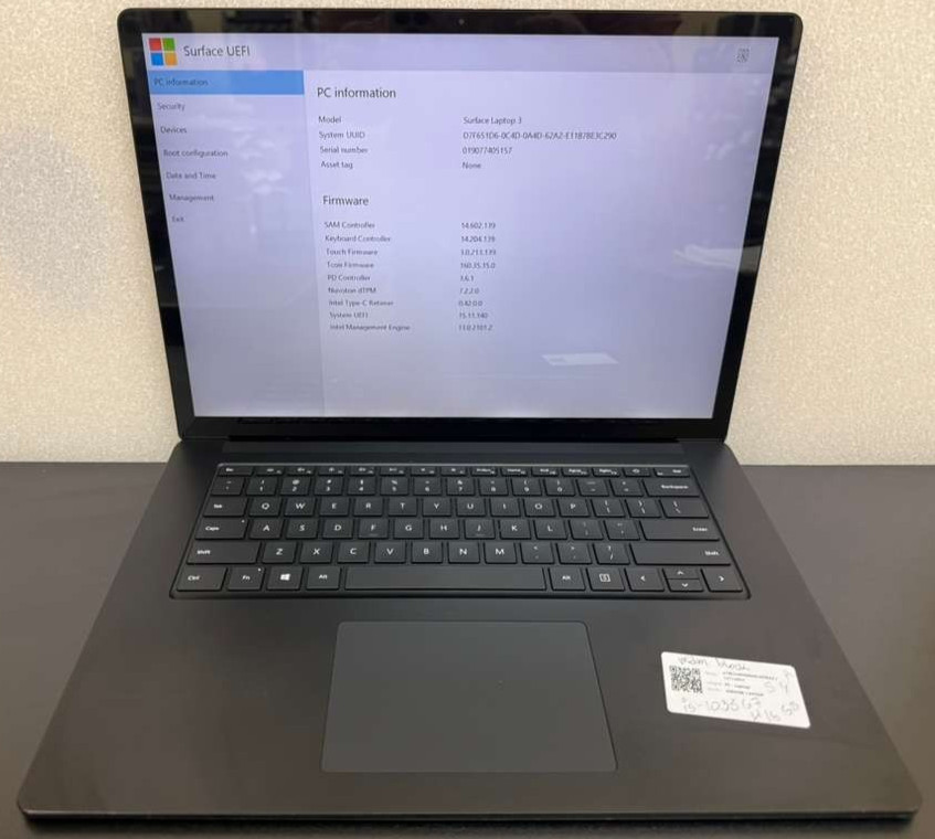 Microsoft Surface Laptop 3 15″ i5-1035G7 16GB 256GB SSD Win 11 Pro USED