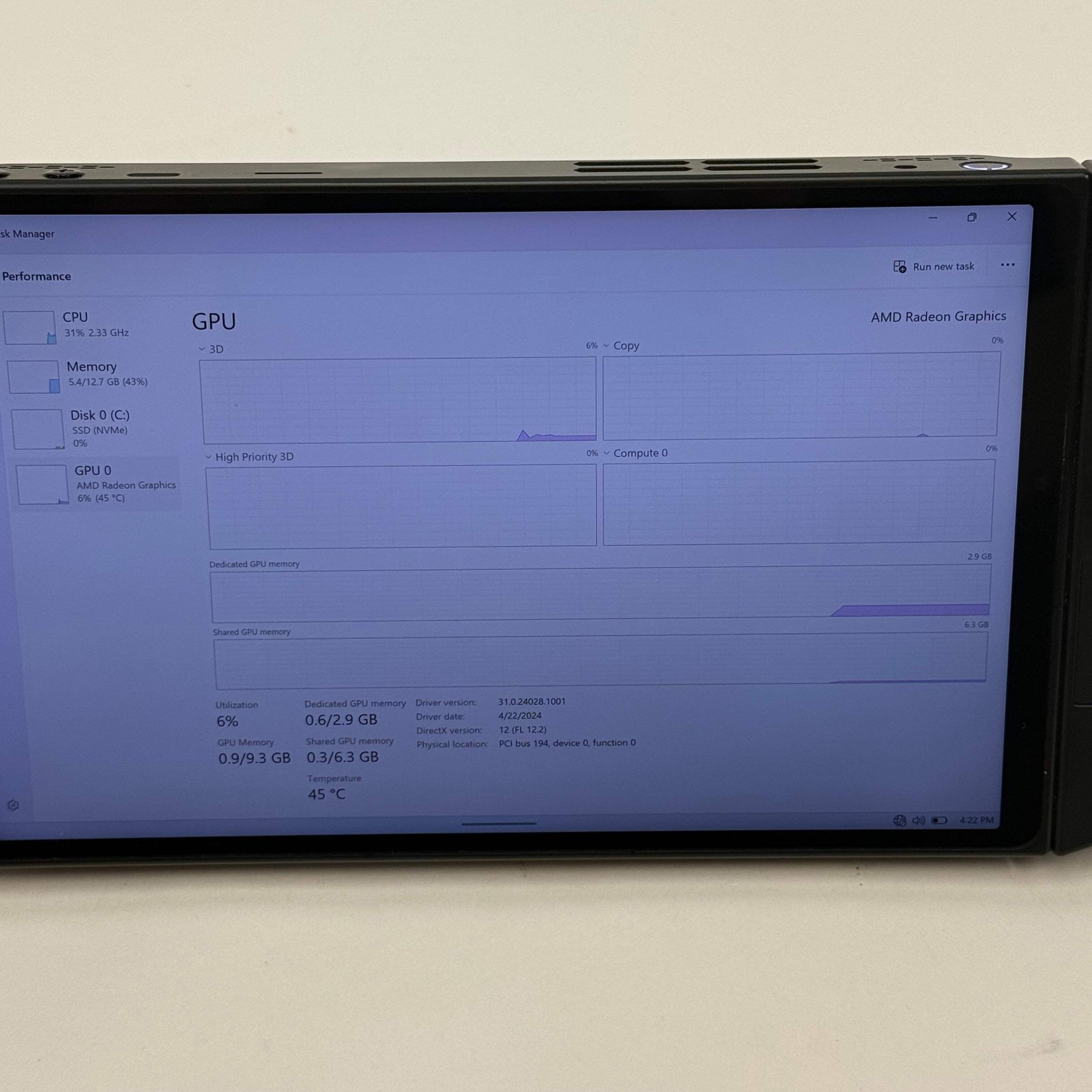 Lenovo Legion Go 8.8″ AMD Ryzen Z1 Extreme 16GB RAM 512GB Shadow Black 8APU1