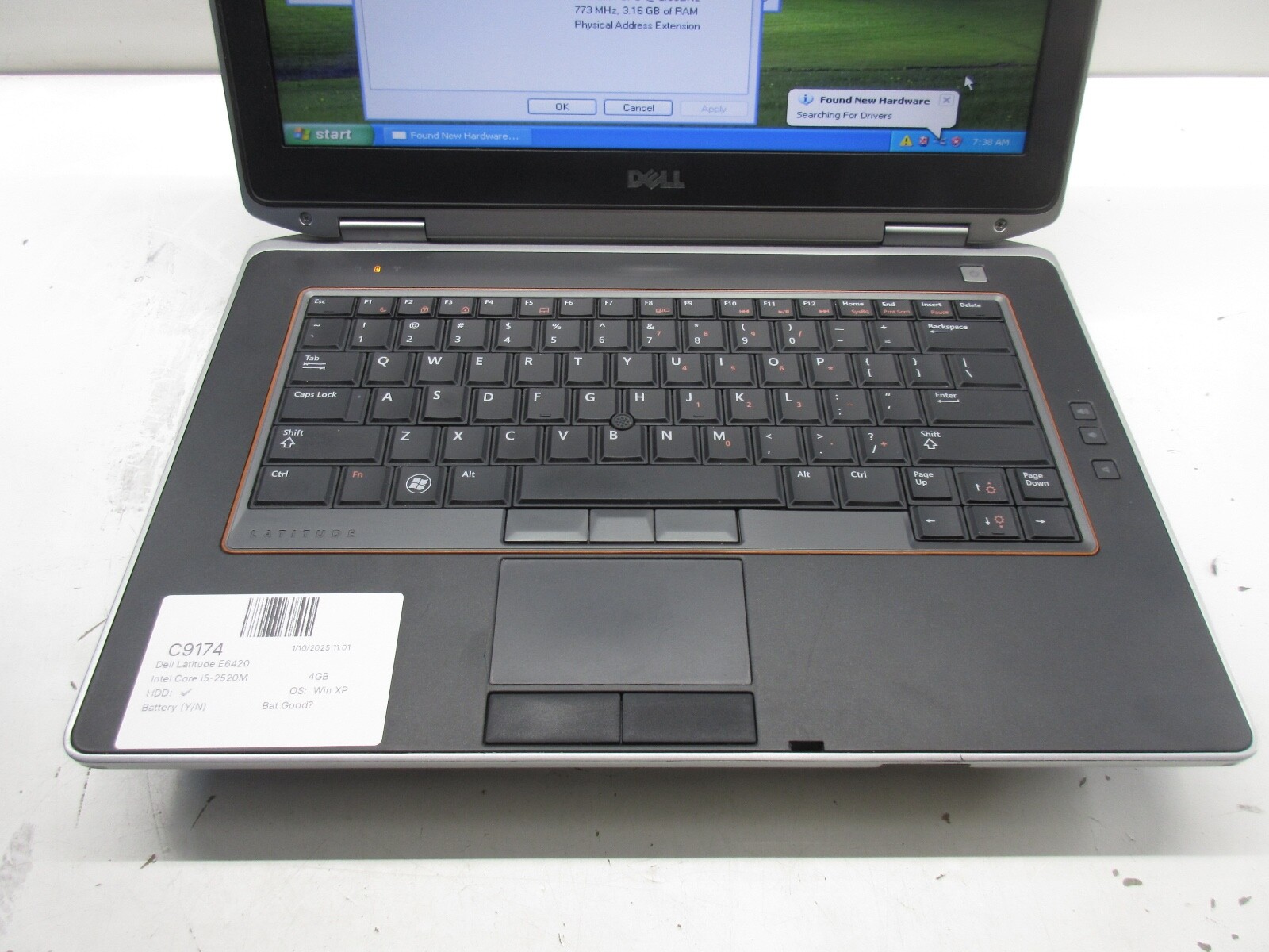Dell Windows XP Laptop E6420/30 i5 2.4ghz 512 GB SSD DVDRW 14″ W/ Adapter