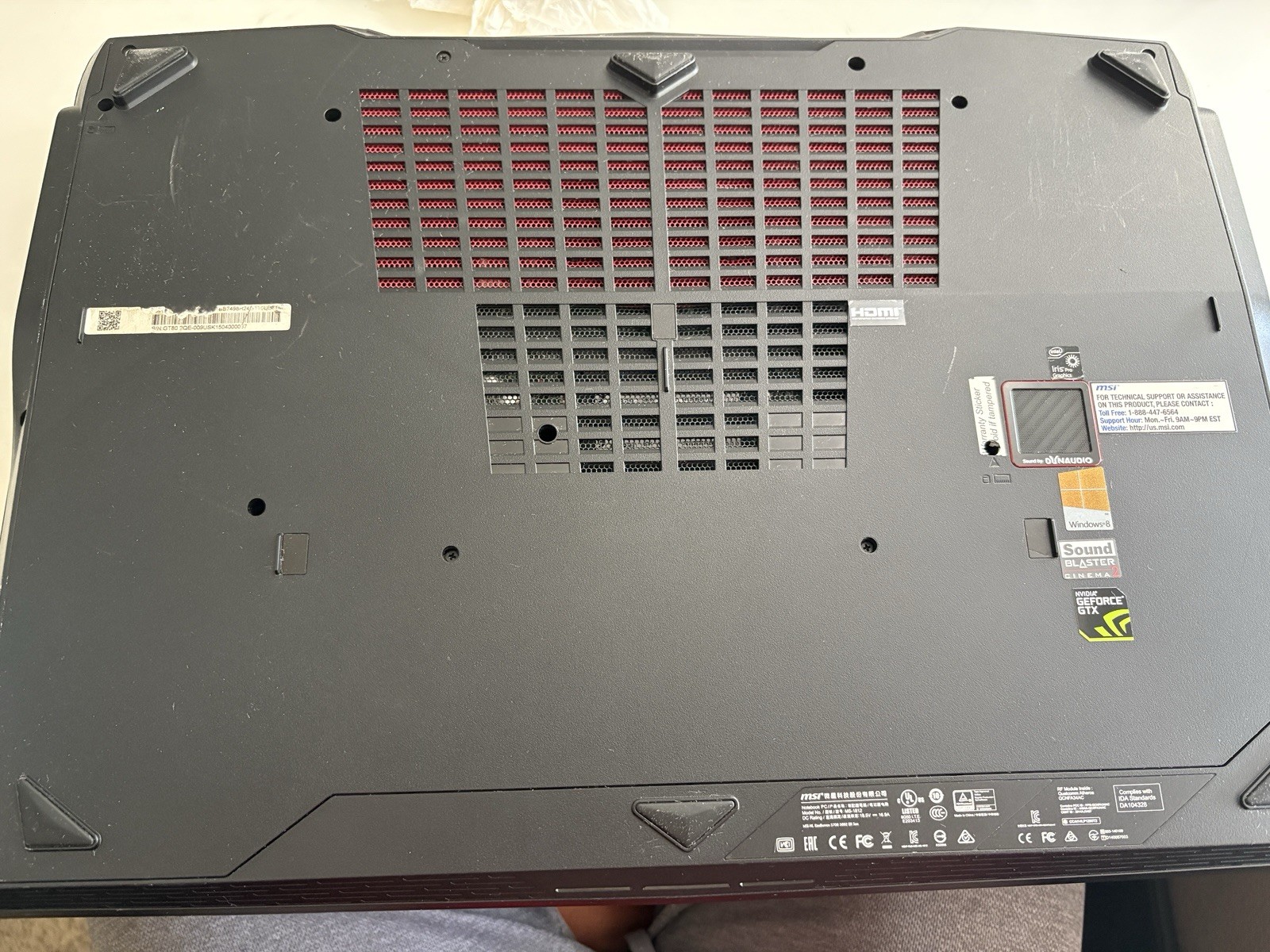 MSI GT80 2QE Titan Gaming Laptop | Dual GTX 980M | Cherry MX Mechanical Keyboard