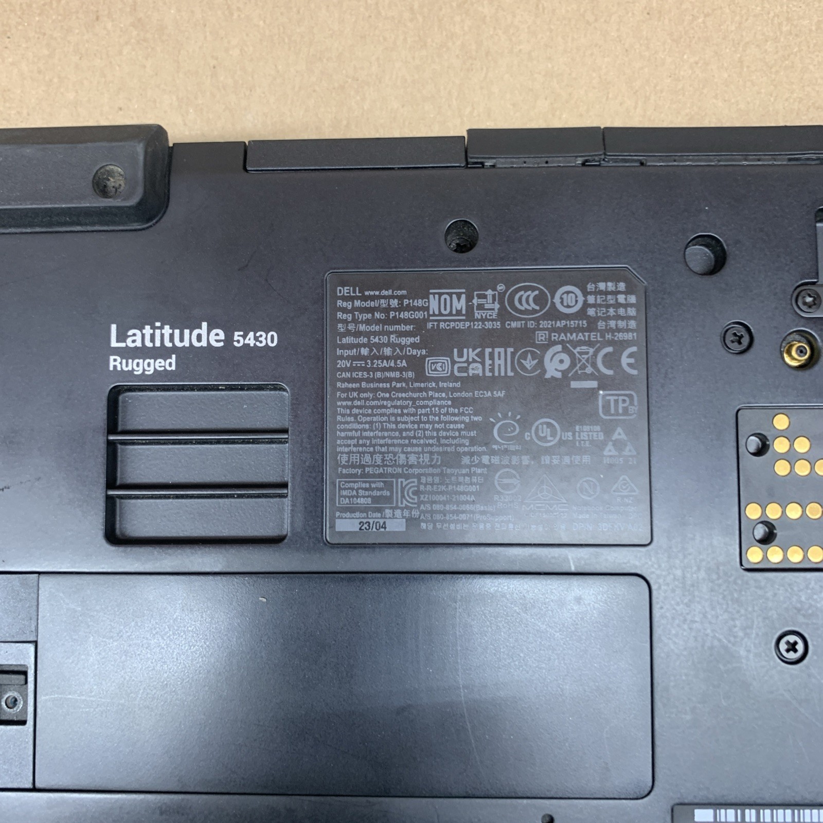 Dell Latitude 5430 Rugged, Core i5-1145G7 @ 2.6GHz, 16GB RAM, No SSD, No OS