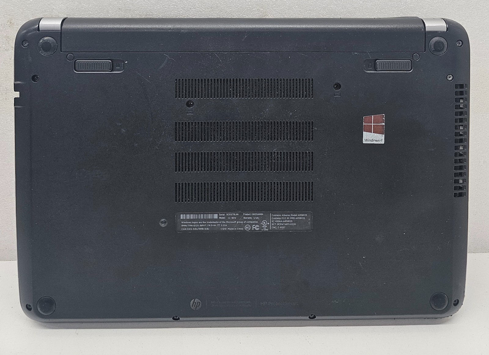 HP Pavilion TS 14 Sleekbook 14-f027cl Laptop AMD A8-5545M 6GB RAM NO HD/OS (FL)