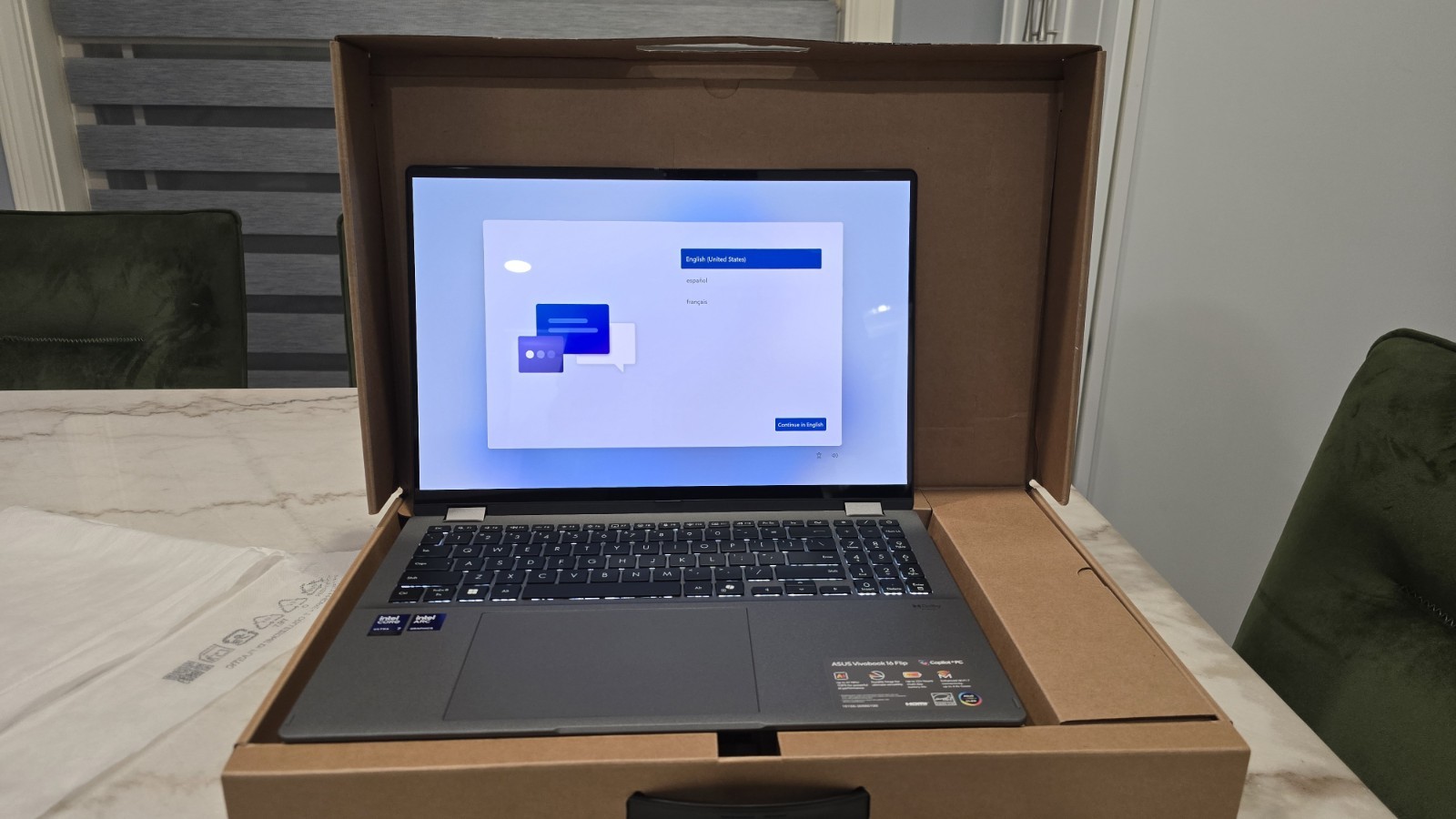 Asus Vivobook 16 Flip TP3607SA-DS74T, 16″ Touchscreen Convertible, Intel Core 7
