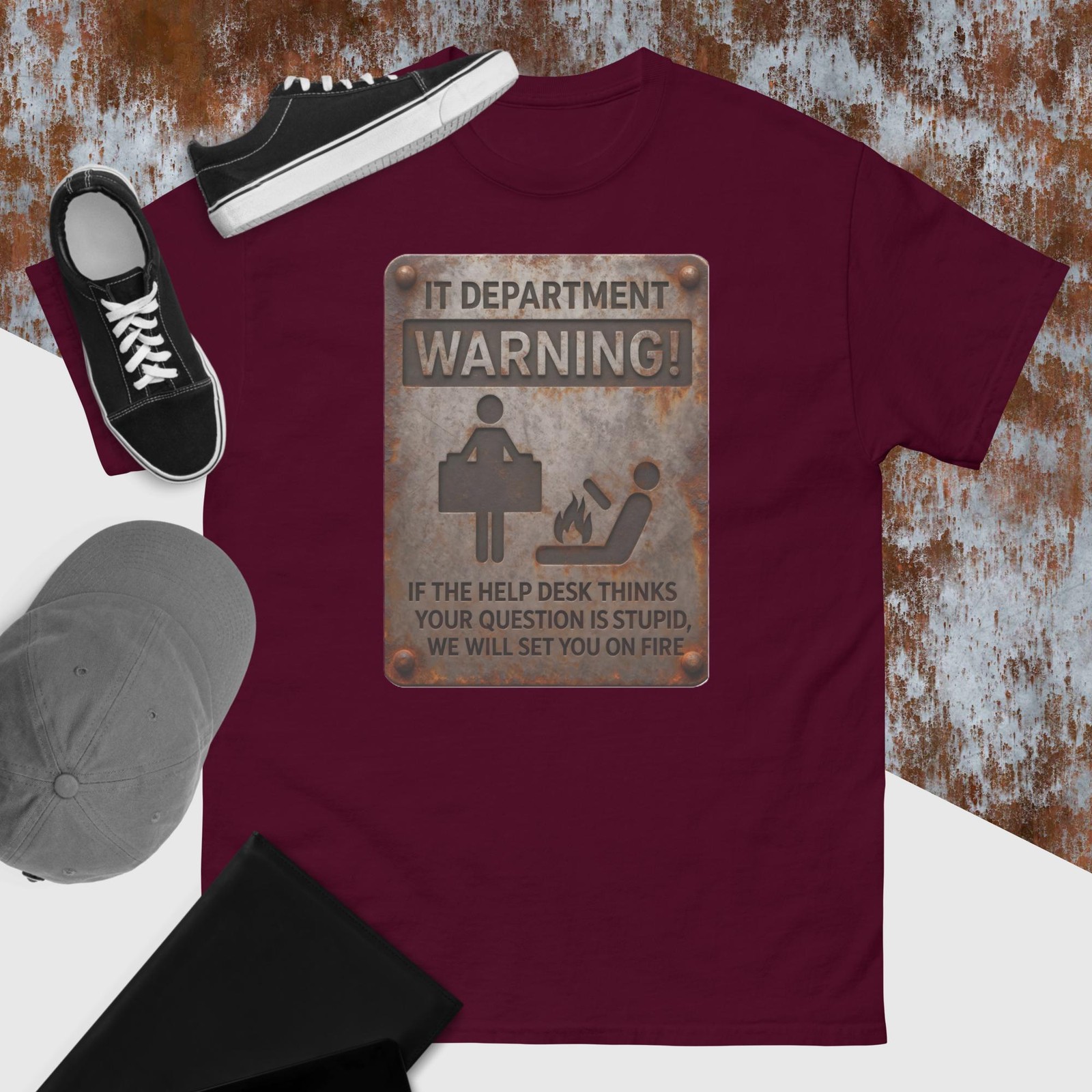 IT / Help Desk Dark Humor T-Shirt – Unisex – Sizes XS- 5XL – 100% Cotton