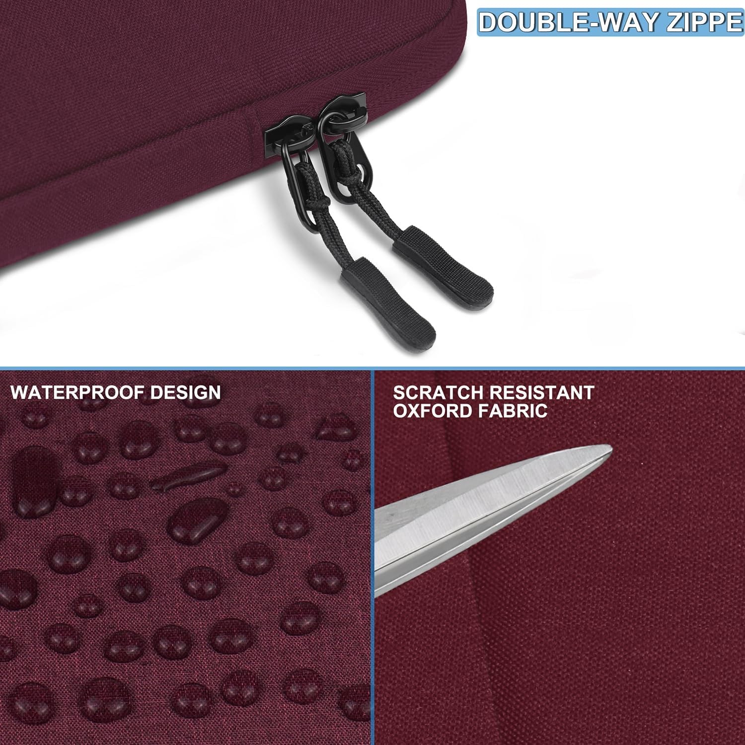 15.6 inch Laptop Sleeve, Shockproof Protective Computer Sleeve Cover for MacBook