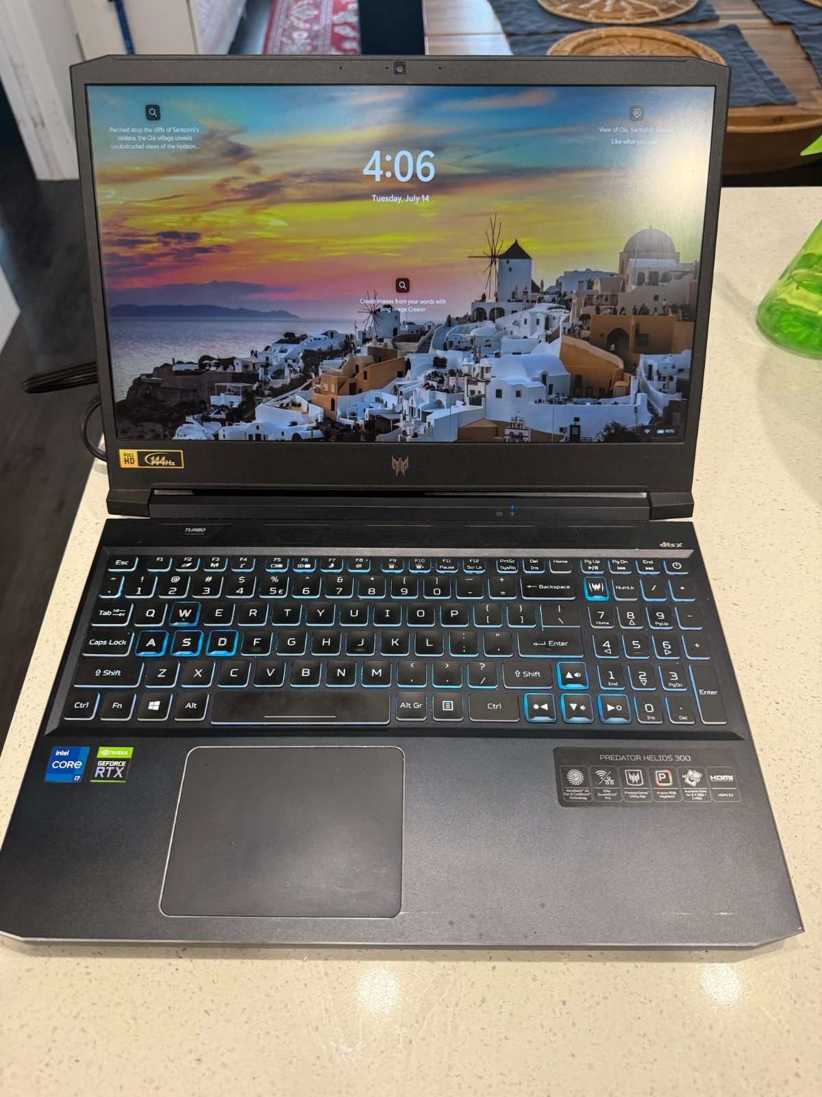 Acer Predator Helios 300 15.6 Laptop + I7-11800H + 1TB SSD + 32GB RAM + RTX 3060