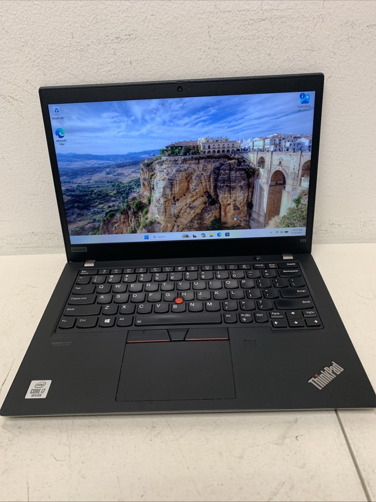 Lenovo ThinkPad X13 Gen 1 13.3″FHD i7-10510U 1.8GHz 16GB 256GB Win11Pro +Charger