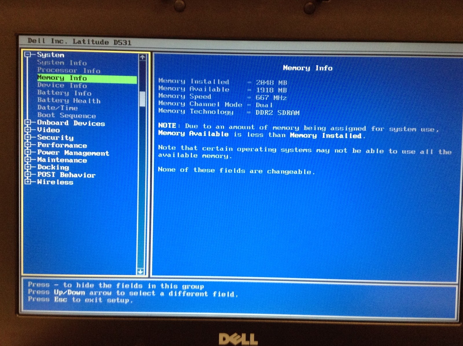 Dell Latitude D531 Laptop 14″WXGA AMD Dual Core 2.2GHz 2GB DVD-RW, No HD, WORKS