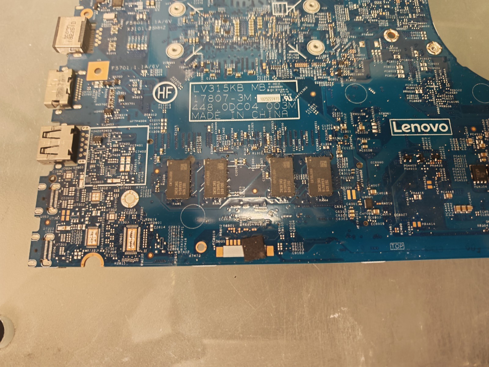 LENOVO V130-15 MOTHERBOARD 448.0DC04.003M INTEL I5-7200U NTEL HD 620 4GB RAM