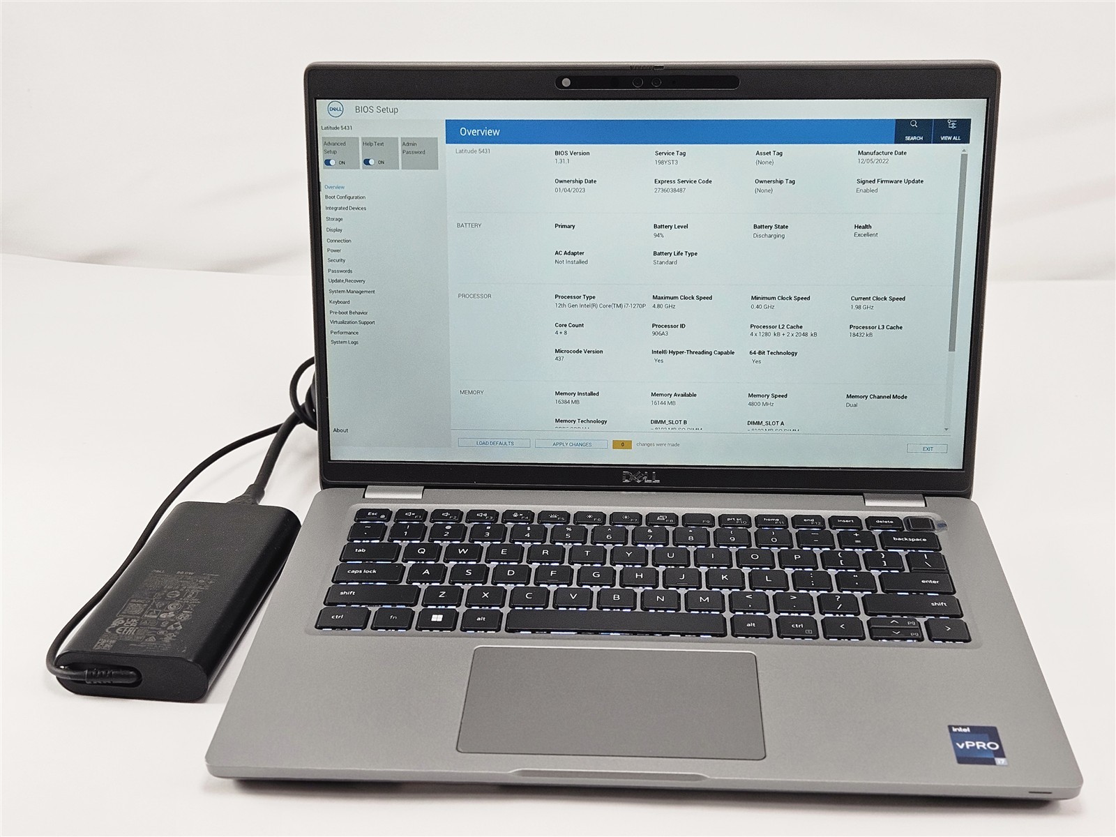 Dell Latitude 5431 16GB 256GB SSD i7-1270P 14″ HDMI Thunderbolt 4 Win11 Home