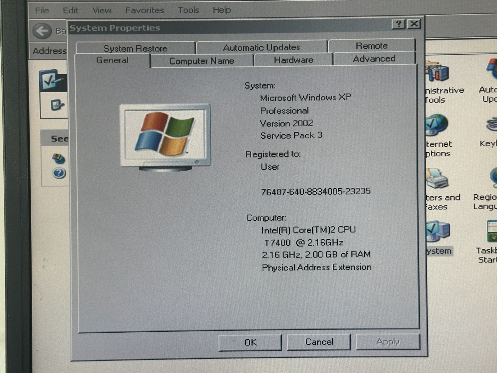 HP Compaq NC8430 15″ Windows XP Laptop Intel 2.16 GHz 2GB 120 GB SSD Bad Screen