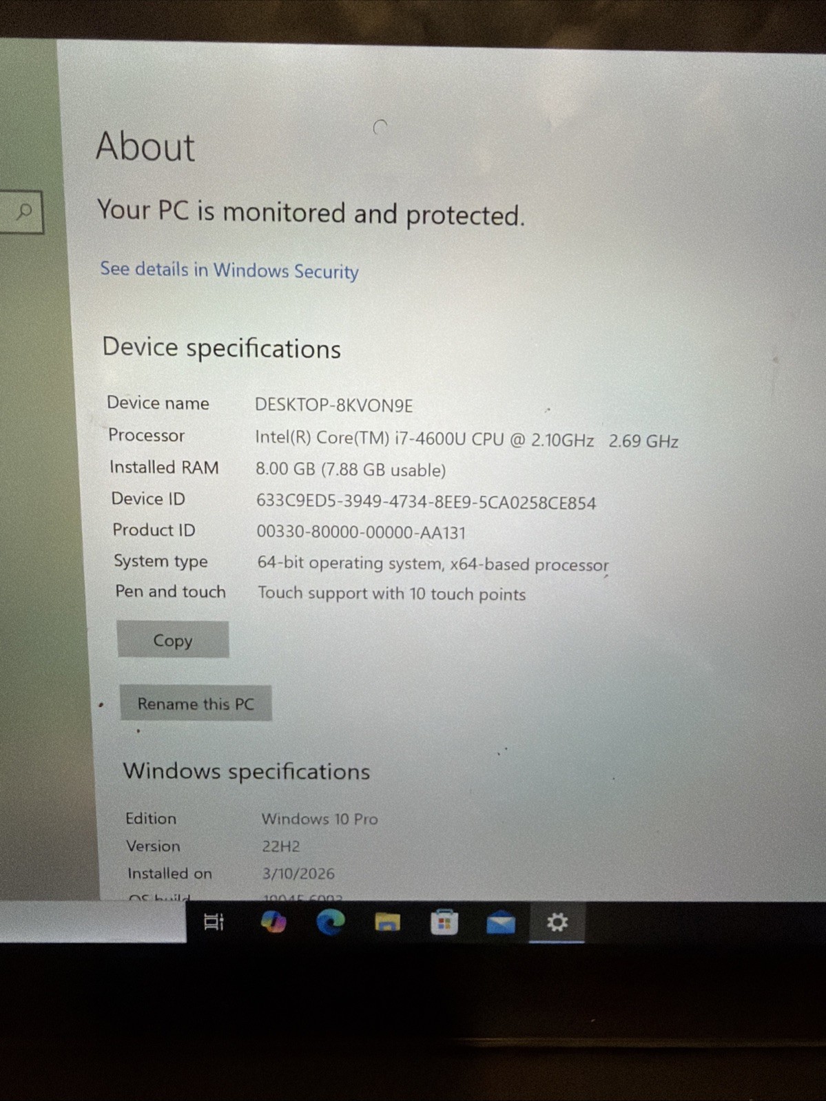Lenovo ThinkPad X1 Carbon 14″ Touch Ultrabook i7-4600U 8GB Ram 256GB SSD Win10 P