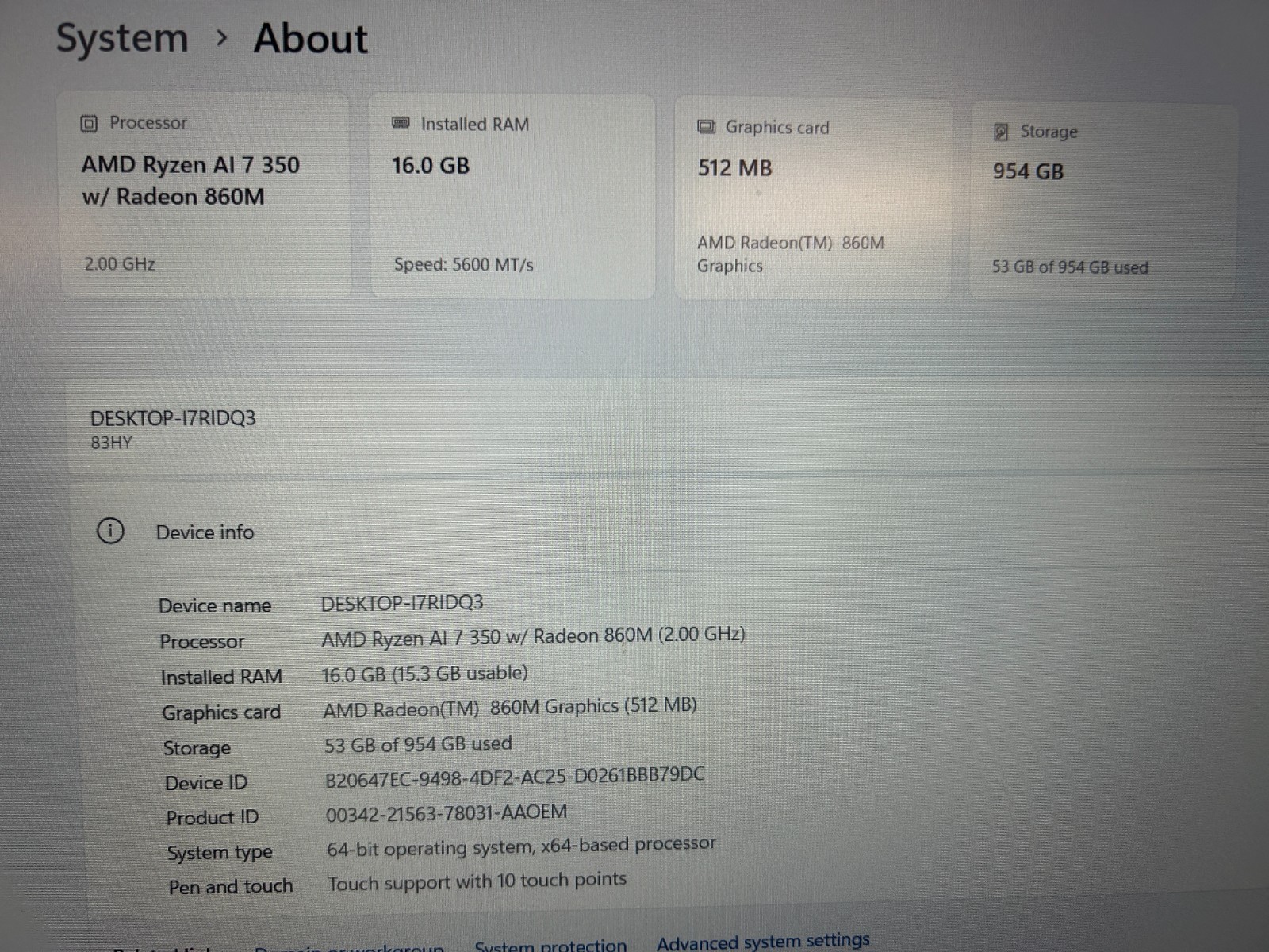 Lenovo IdeaPad 5 2-in-1 16AKP10, AMD Ryzen AI 7 350, 16 GB RAM, 1 TB NVMe SSD