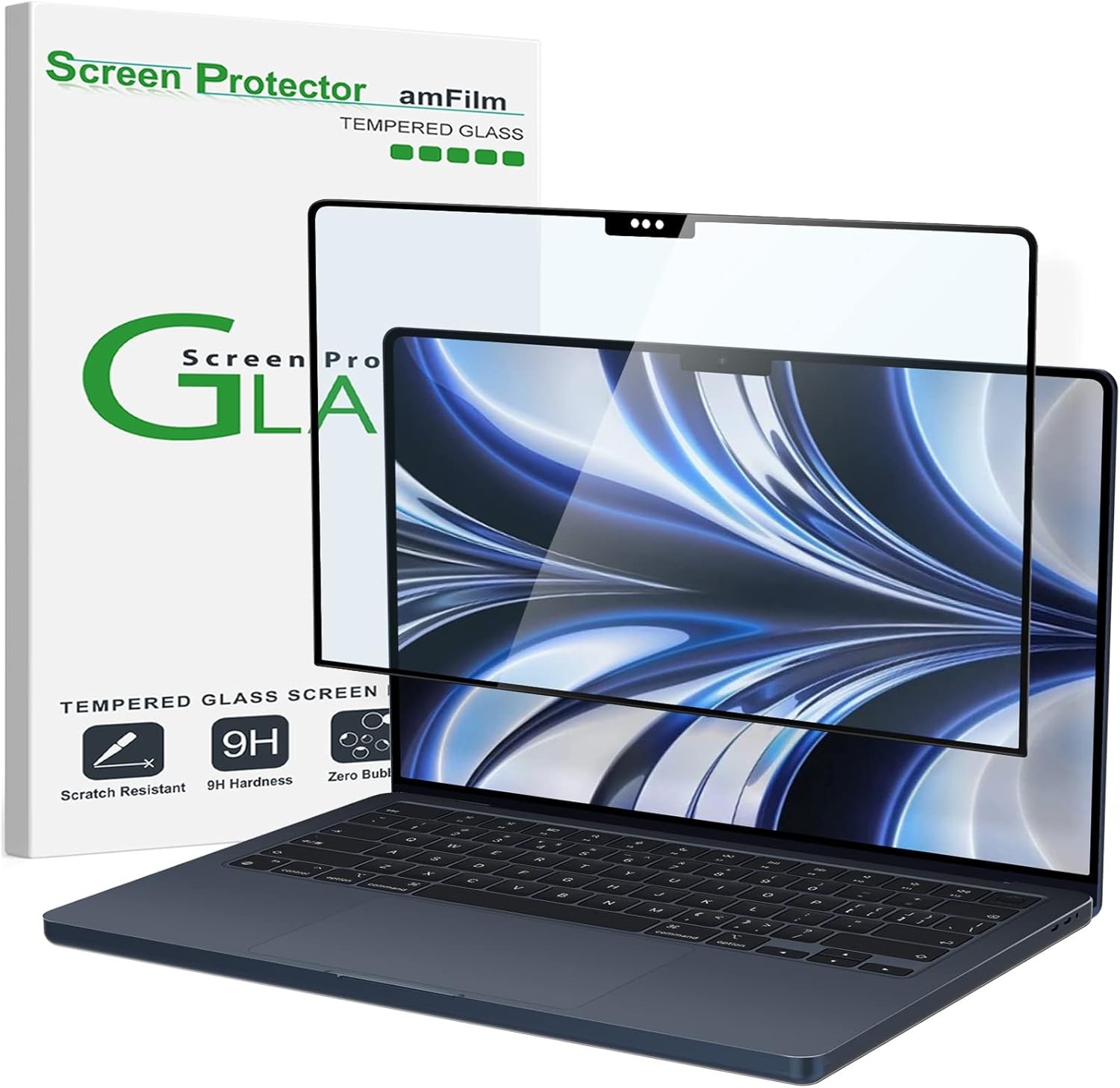 Screen Protector New MacBook Air 13.6 inch(2025, M4)(2024, M3) Tempered Glass