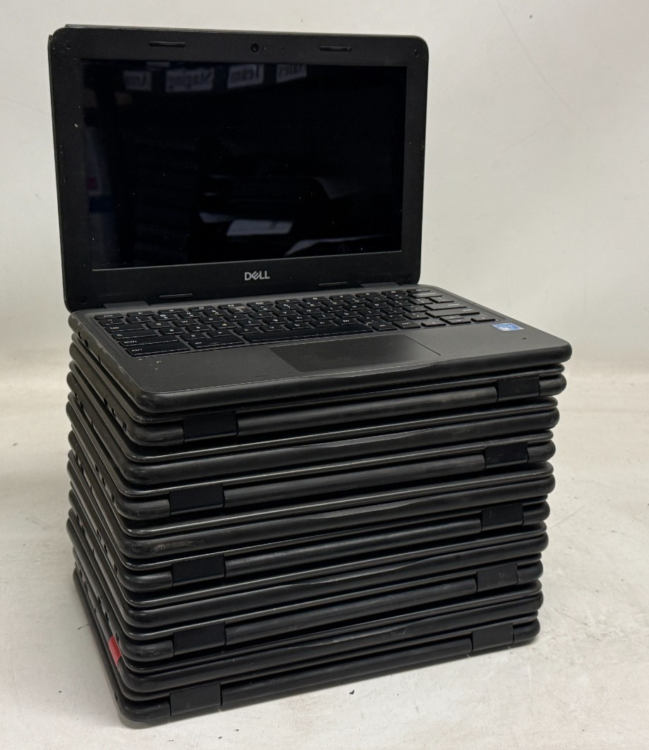 Dell Chromebook 3100 11.6″ (N4000 – 4GB RAM – 16GB/32GB Storage) – Lot of 10