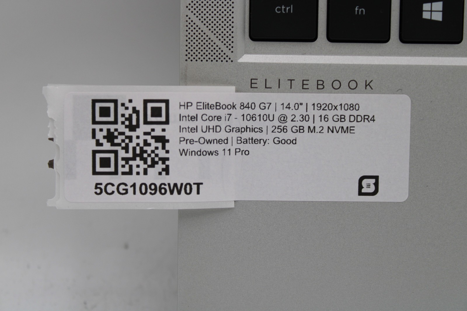 HP EliteBook 840 G7 _ i7-10610U @ 2.3 _ 16GB RAM _ 256GB SSD _ Win11Pro
