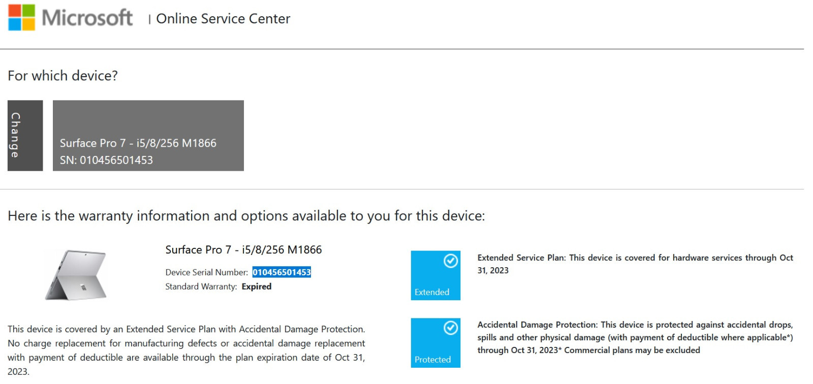Surface Pro 7 i5-1035G4, 8GB RAM 256Gb