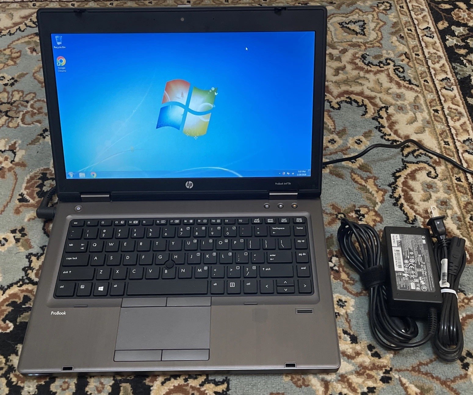 HP ProBook 6475b 14” Windows 7 Laptop AMD A8, 4gb, 120gb SSD, DVD, No Battery