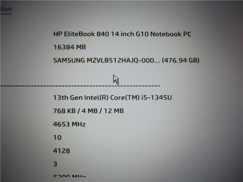 HP EliteBook 840 G10 Laptop i5-1345U 4.7GHz 16GB 512GB SSD Win 11 Pro COA
