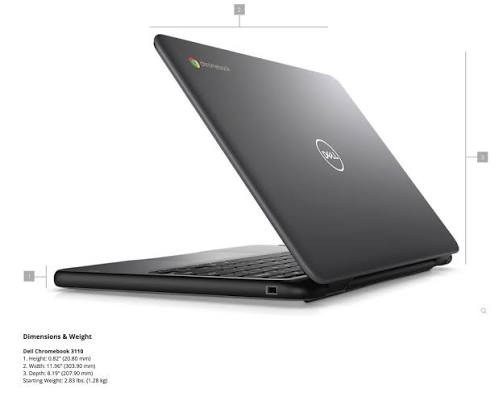 Dell 3110 Chromebook 11.6 , Intel Celeron N4500, 4GB, 32GB W/ AC Charger