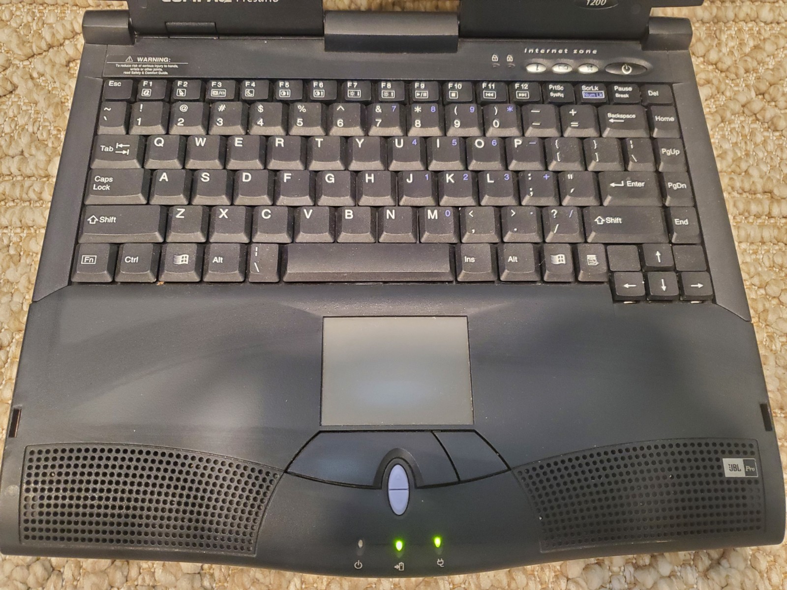 Compaq Presario 1200 Retro Vintage 1998 Laptop – Tested, Works *Bad Battery