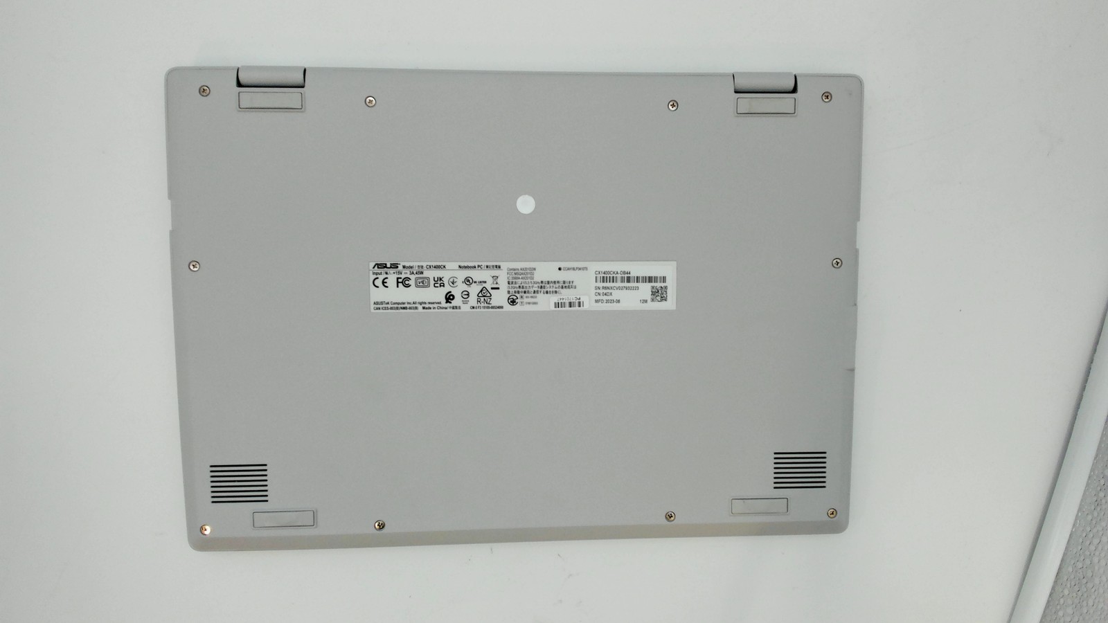 Asus Chromebook CX1 14″ Intel Celeron N4500 4GB 64GB CX1400CKA-DB44 PC1701447