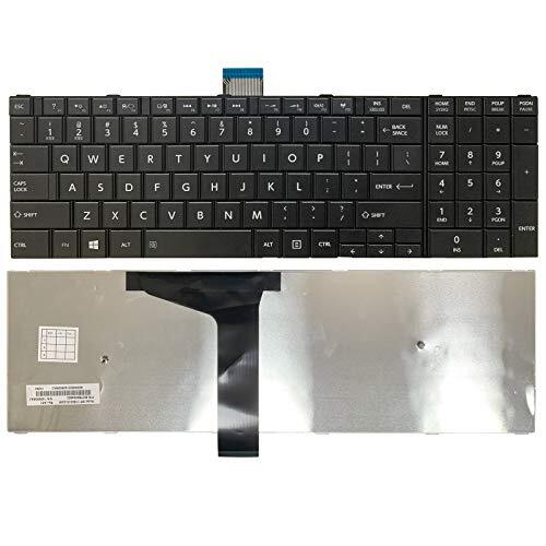 Keyboard Replacement only Compatible with Toshiba Satellite C50-A C55-A C55D-…