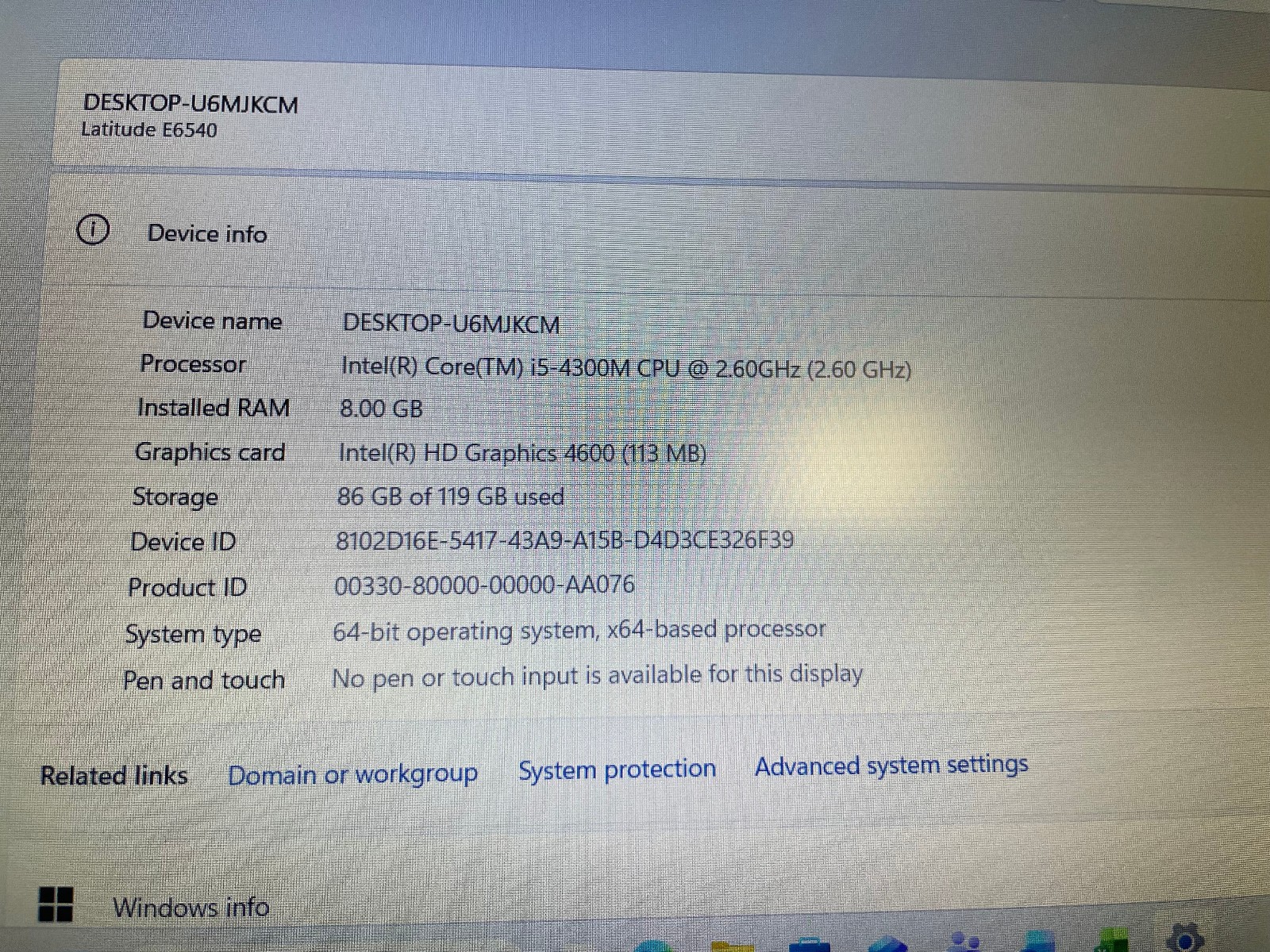 Dell Latitude E6540 15.6″ FHD Laptop | i5-4300M | 8GB RAM | 120GB SSD | Radeon