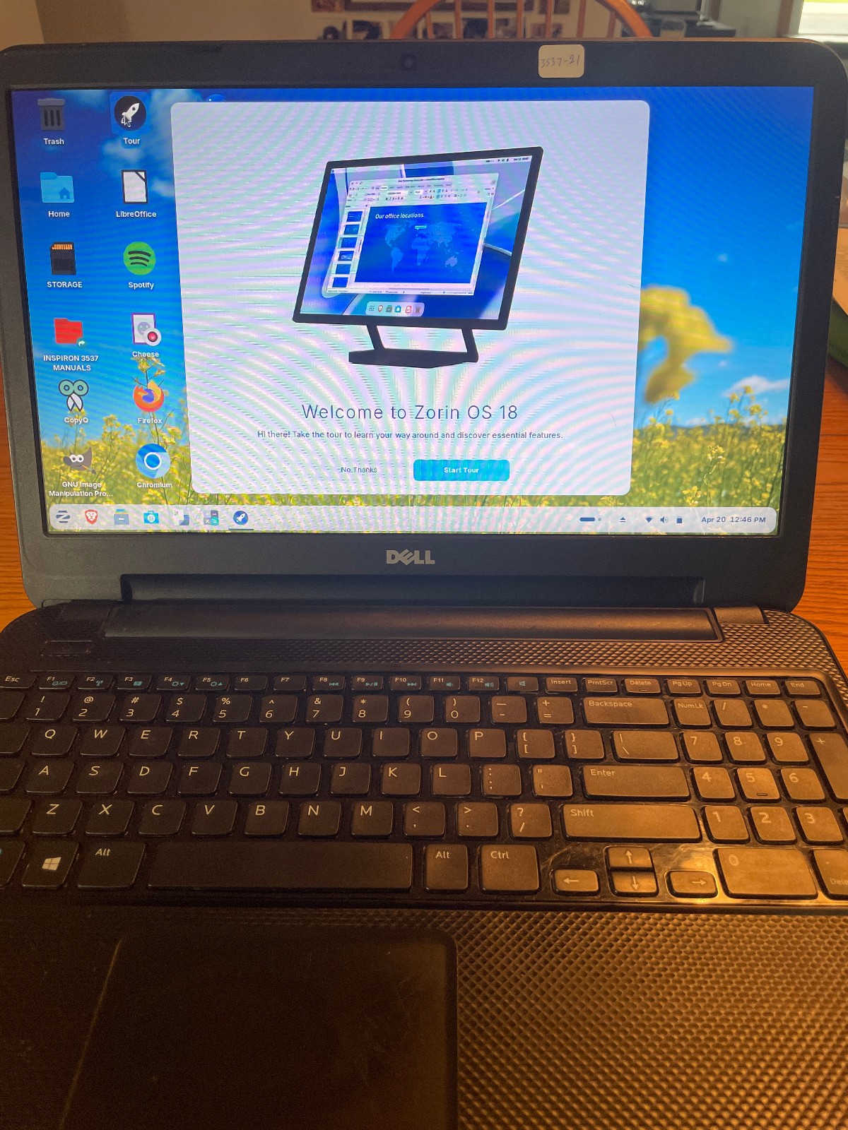 DELL INSPIRON 15-3537 Laptop 15″ i3 256gb+1tb Linux Zorin 18-extras-21