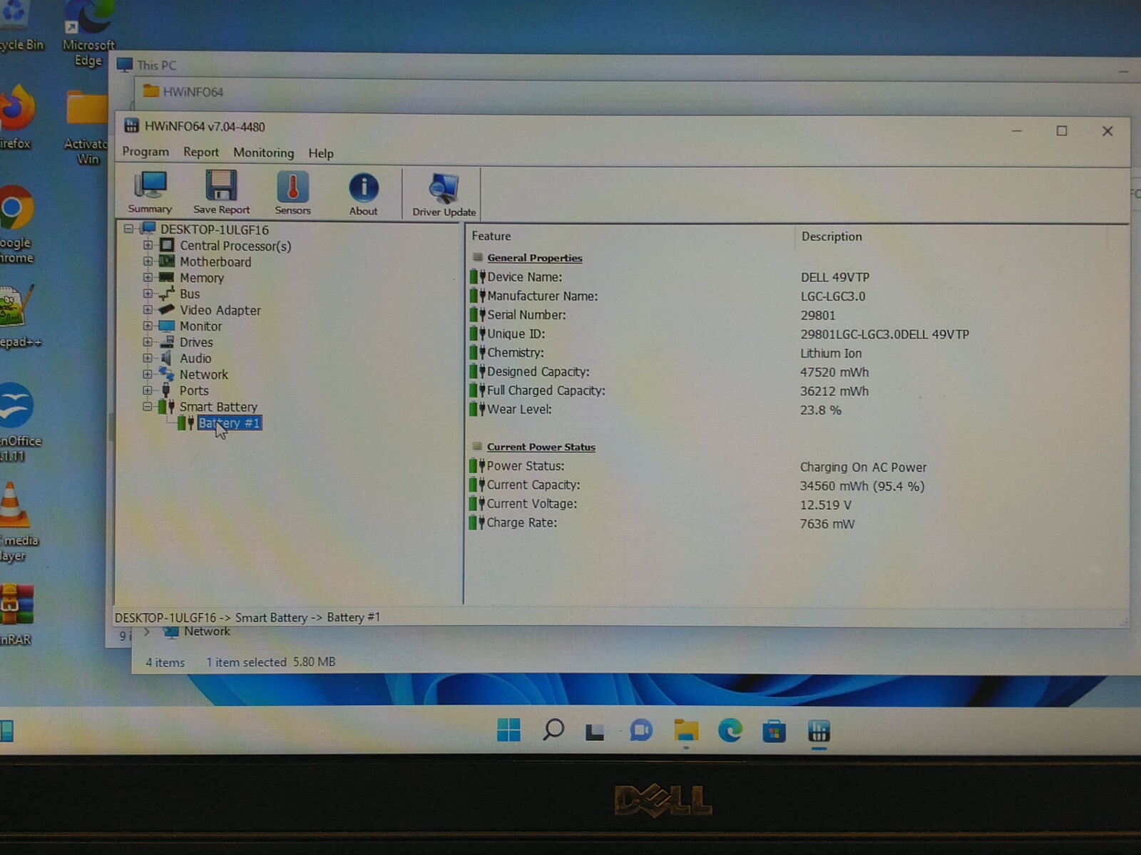 Dell latitude E5530 15.6” i5-3210M 2.5ghz 8gb ram 128gb ssd w11p charger FSYQFS1