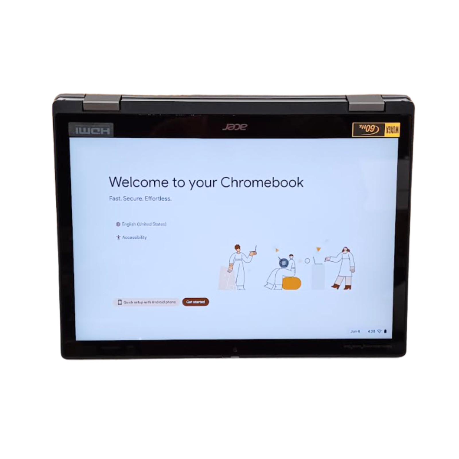 Acer Chromebook Spin 312 12.2 WUXGA i3-N305 8GB RAM 128GB eMMC Chrome OS, Silver