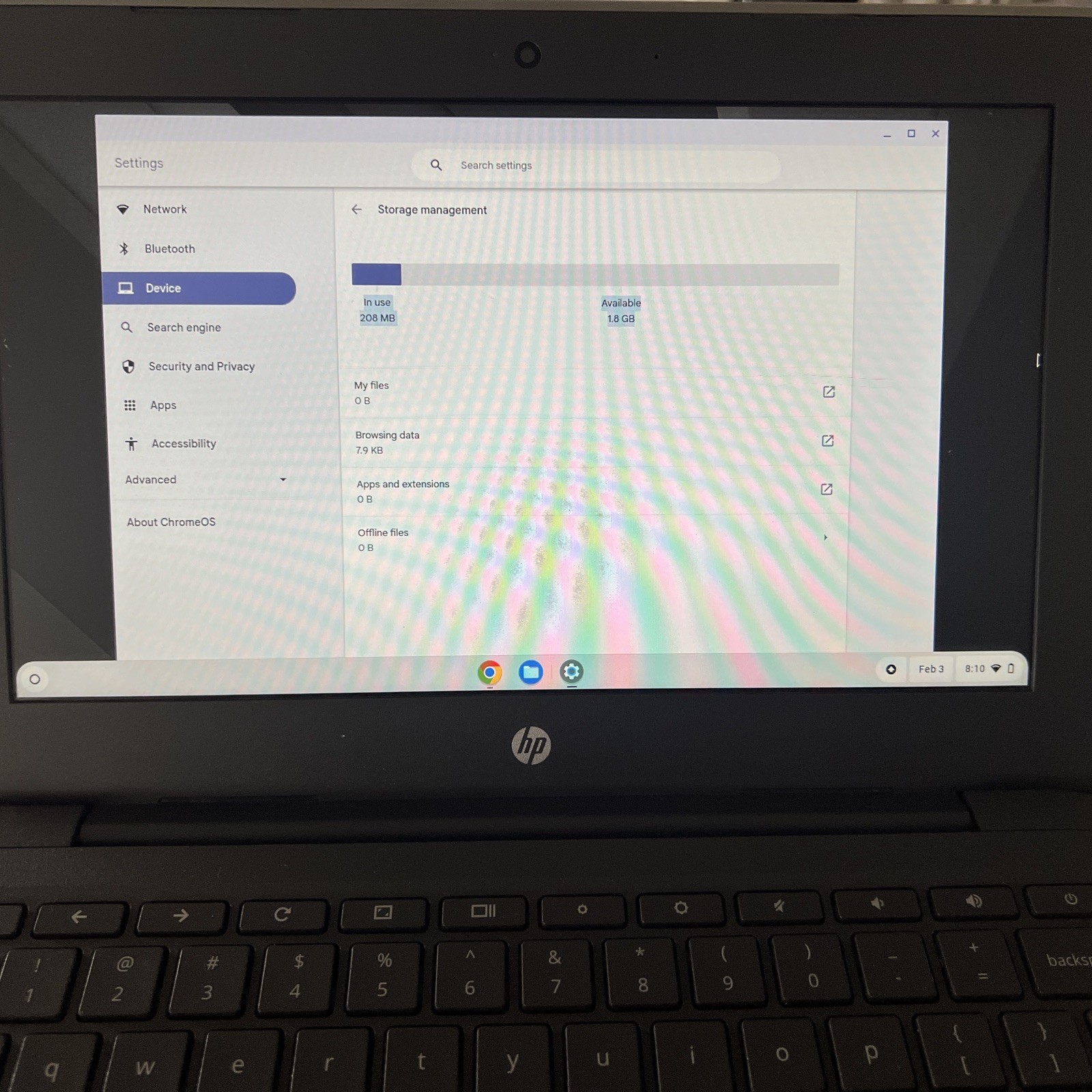 HP Chromebook 11 G7 EE (2GB SSD) Laptop And Charger Used Working Condition