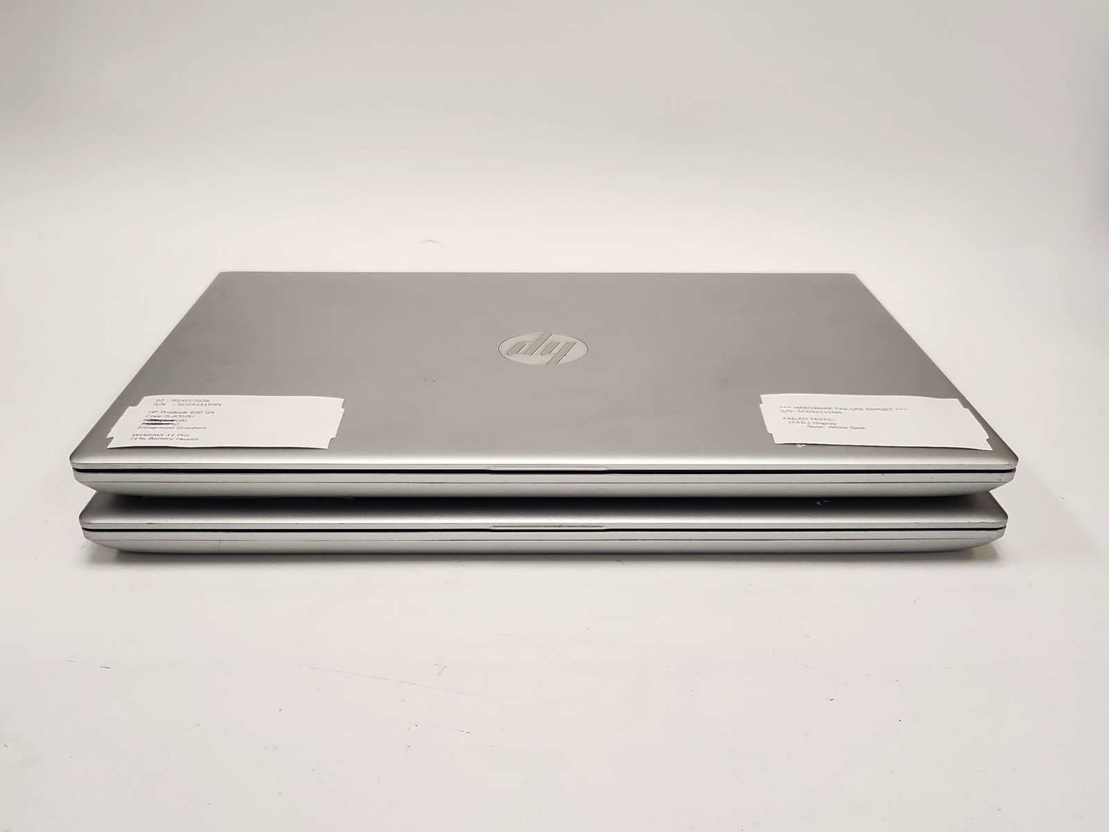 LOT OF 2 HP ProBook 650 G4 650 G5 15″ Laptop i5-8th Gen NO RAM/SSD/HDD/OS *READ*