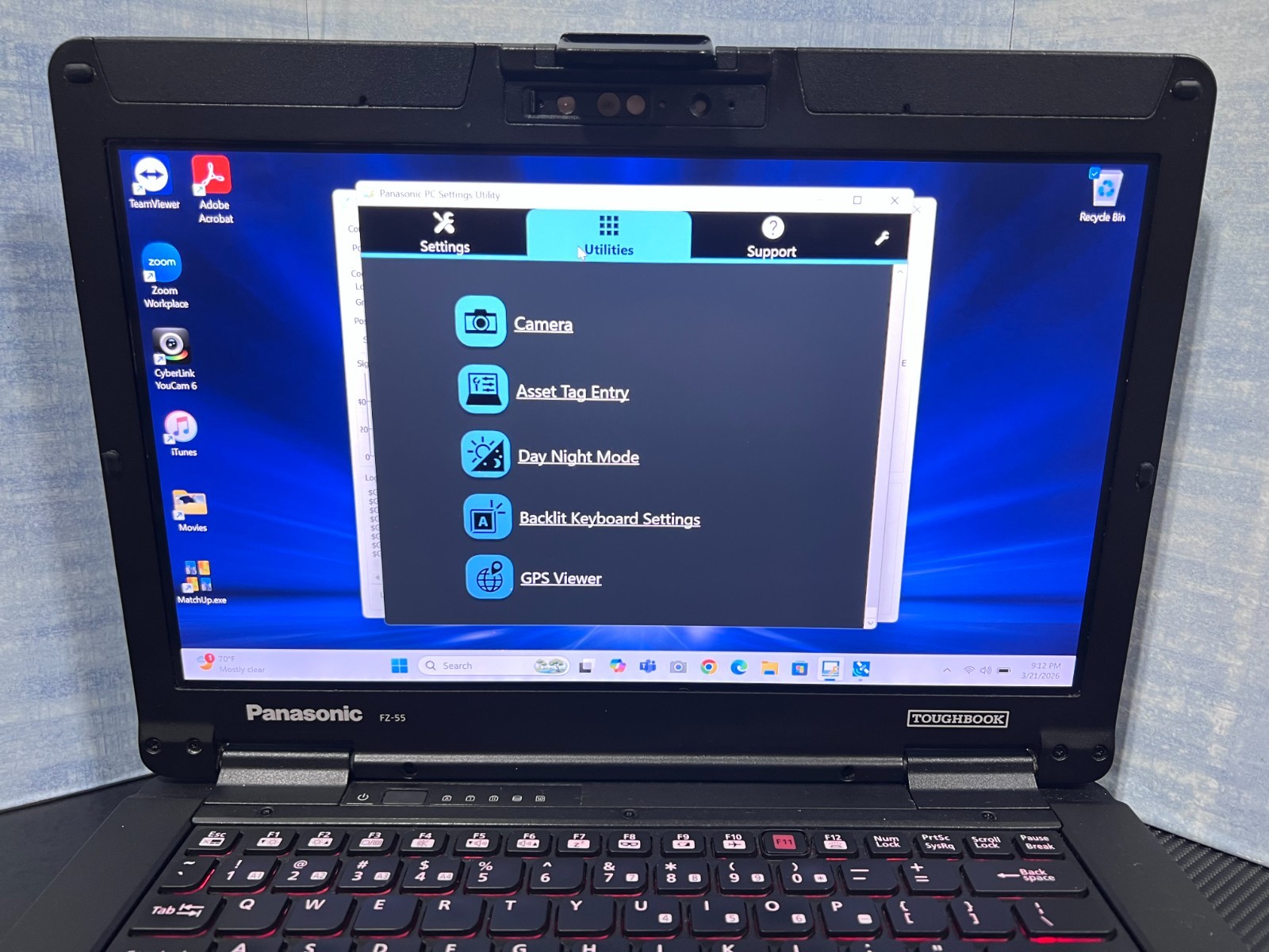 FZ-55C0601VM i5-8365U, 16GB Mem, 512GB SSD OPAL,HDMI, GPS,Touch, Win11 Pro 25H2