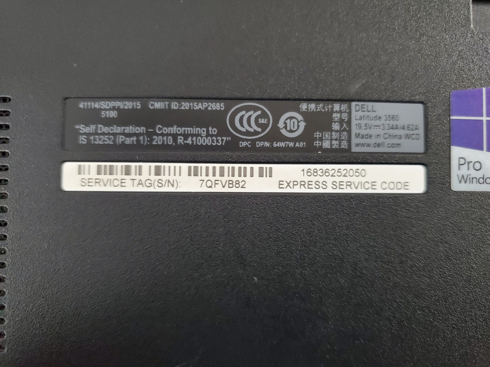 (Lot of 2) Dell Laptops 15.6″ i3-5005U 4-8GB RAM No HD/ OS *BIOS* | C798*