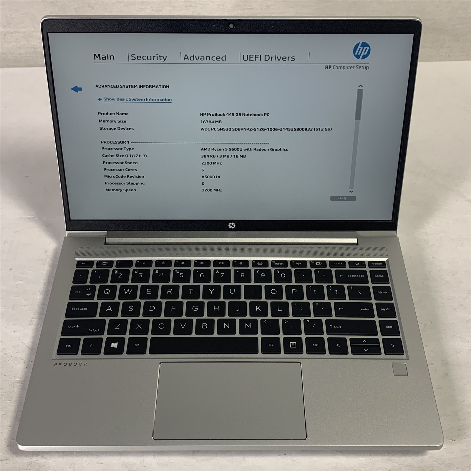 HP ProBook 445 G8 14″ Laptop Ryzen 5 5600U 2.3GHz 16GB 512GB NVMe SSD – Win11
