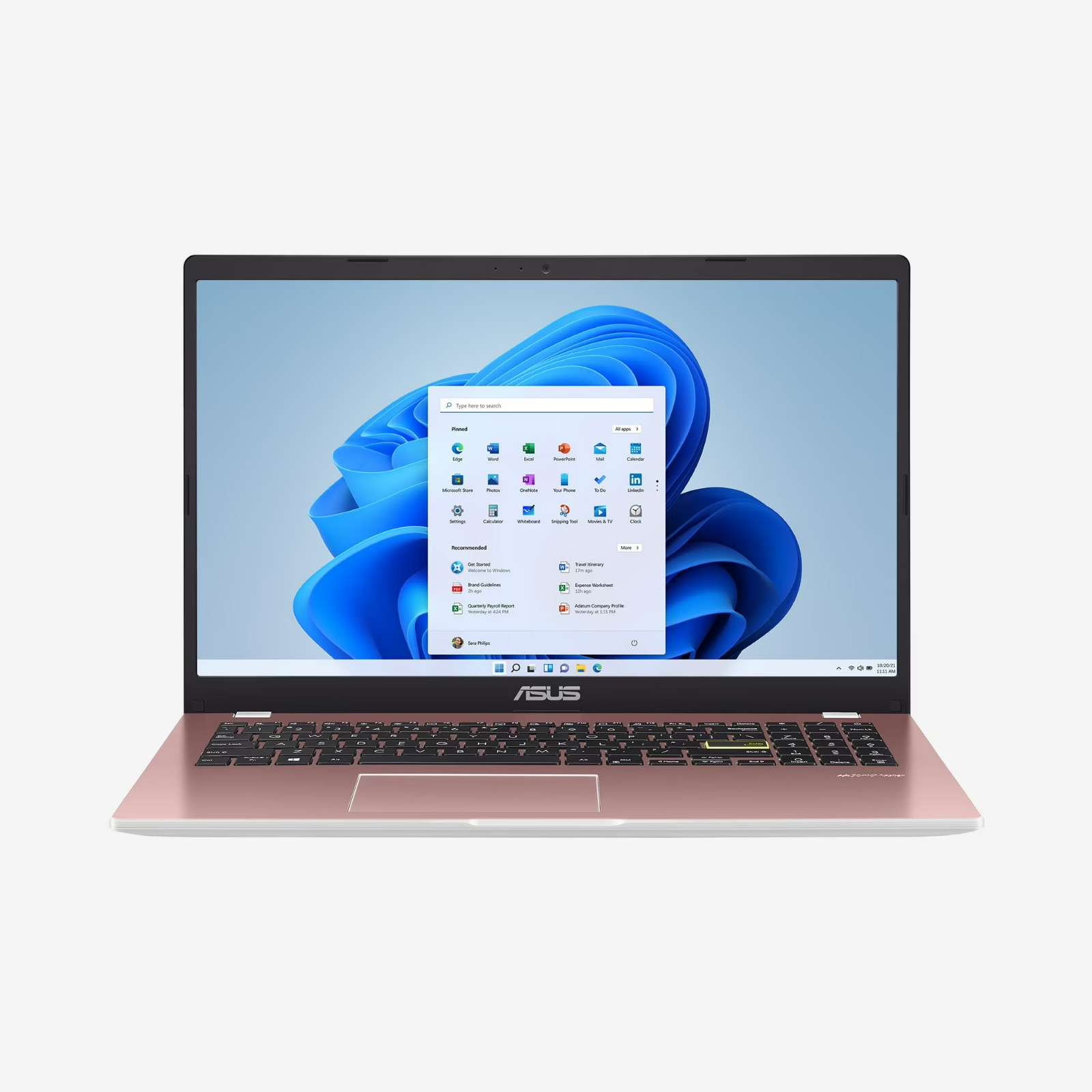 ASUS Vivobook Go 15.6″ FHD Laptop, Intel Pentium, 4GB, 128GB, Pink l510ka-wh21-p
