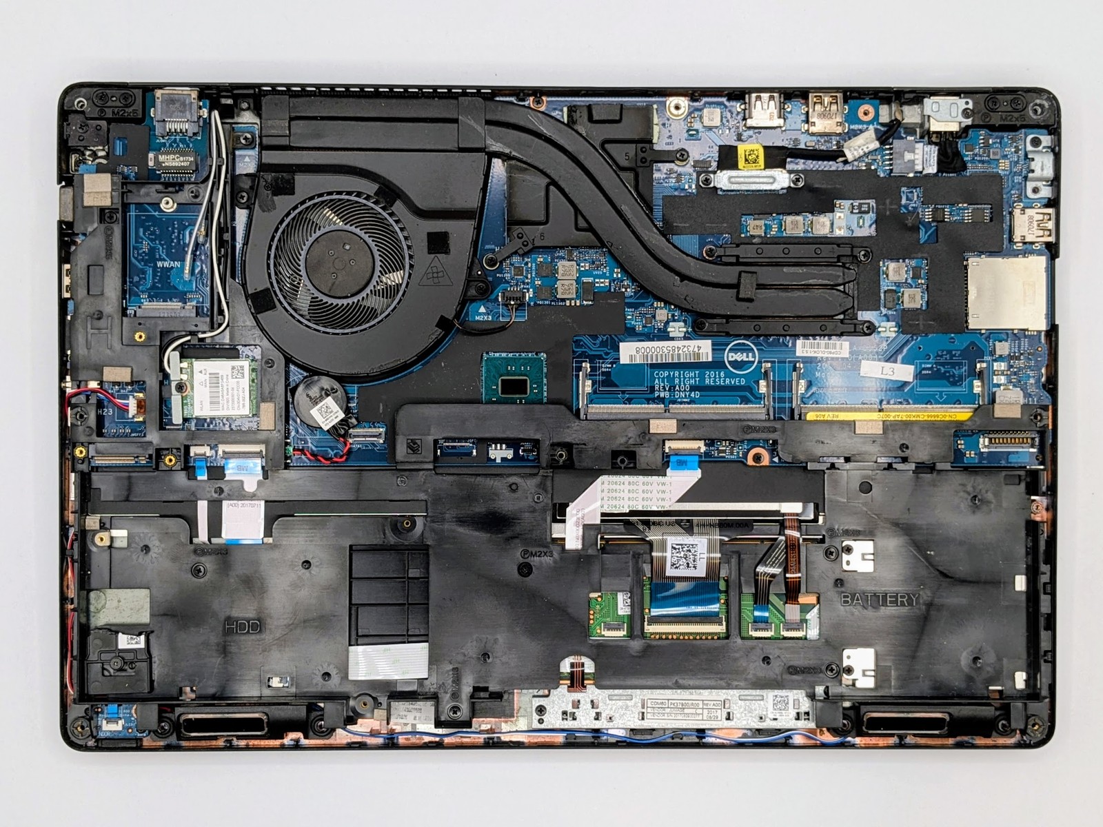 Dell Precision 3520 15″ Touch I5-7440HQ Quadro M620 Motherboard Palmrest *READ*