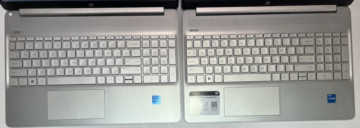 LOT OF 2 HP 15-dy5xxx Touch Laptop i3-1215U – 8GB RAM – 128GB & 256GB NVMe -W11P