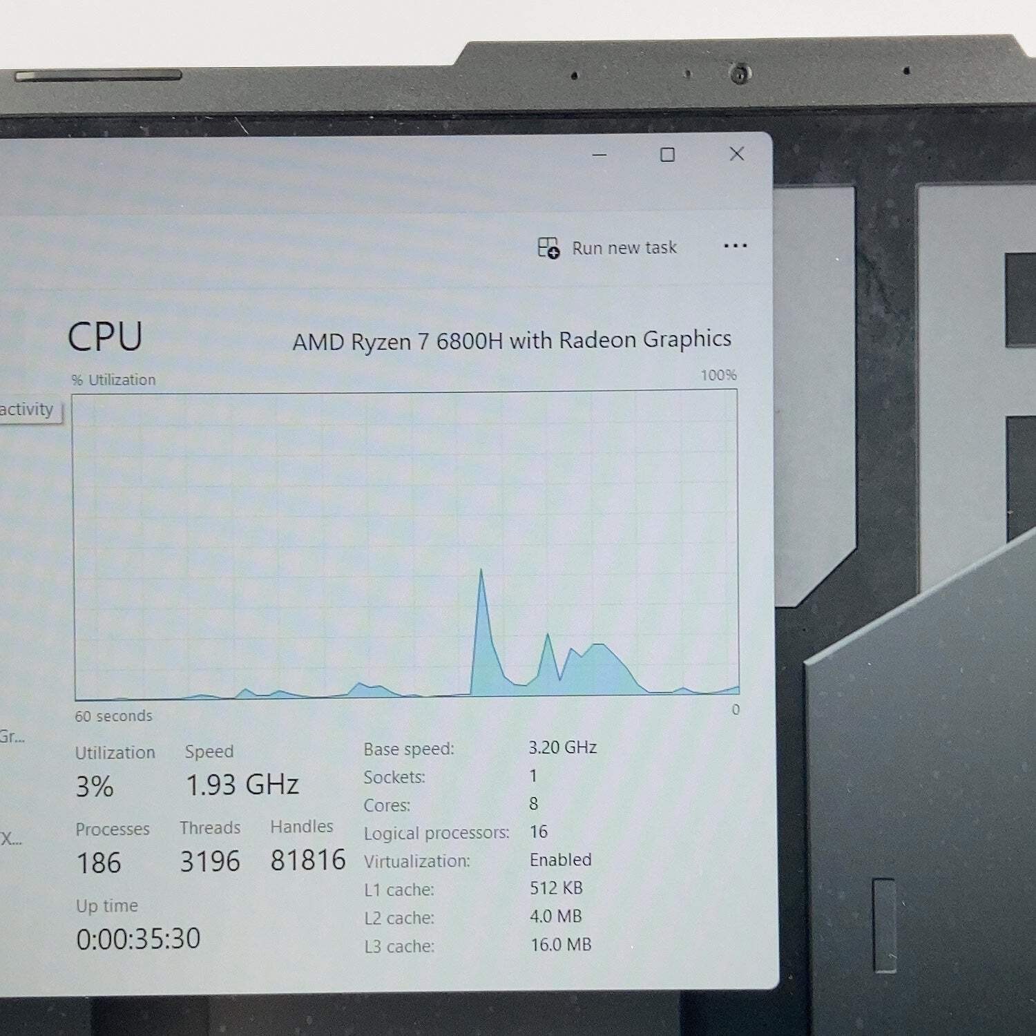 Asus TUF A15 FA507RE Ryzen 7 6800H 16GB RAM 512GB SSD GeForce RTX 3050 Ti