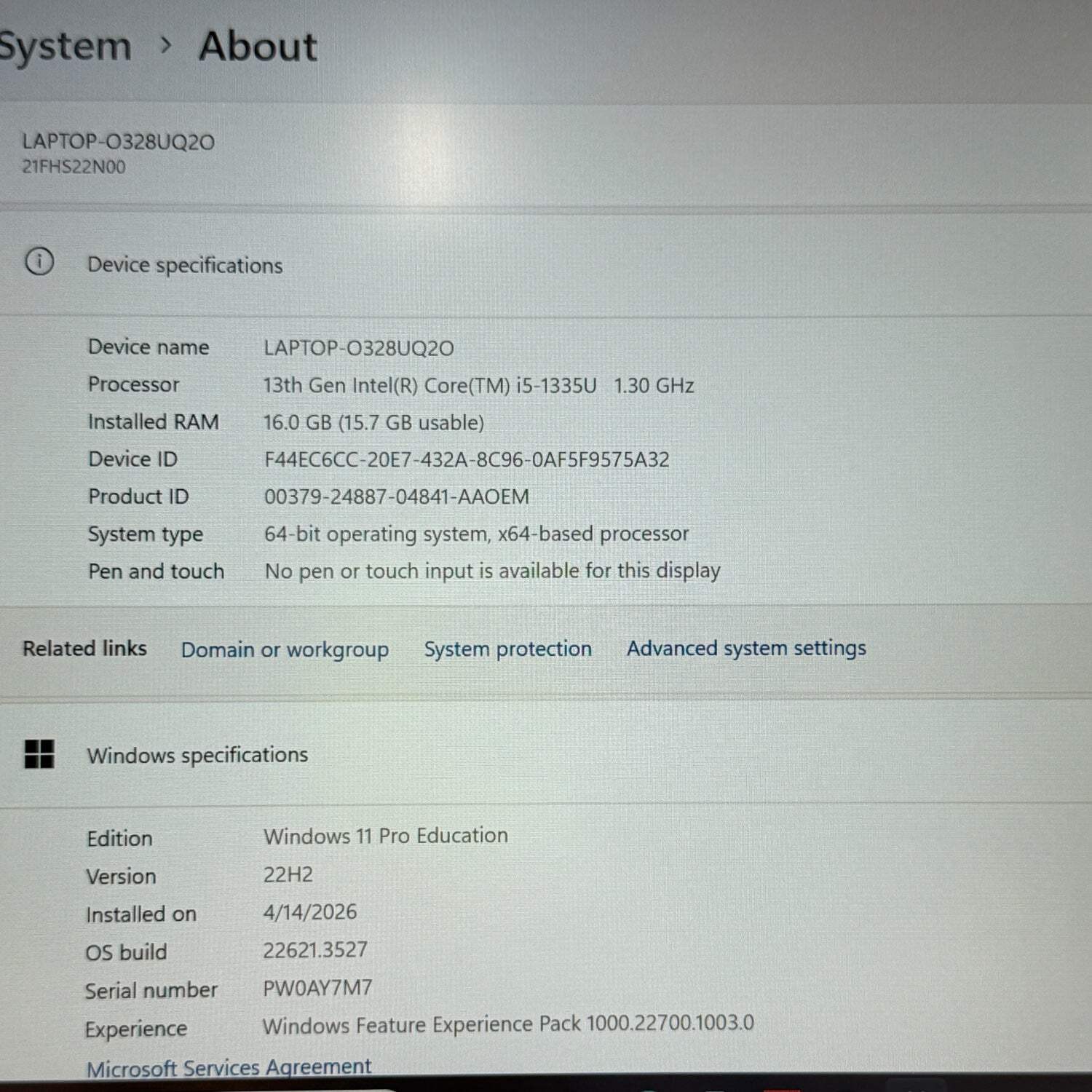 New Lenovo ThinkPad L13 Gen 4 21FG003XUS 13.3″ i5-1335U 1.3GHz 16GB RAM 256GB