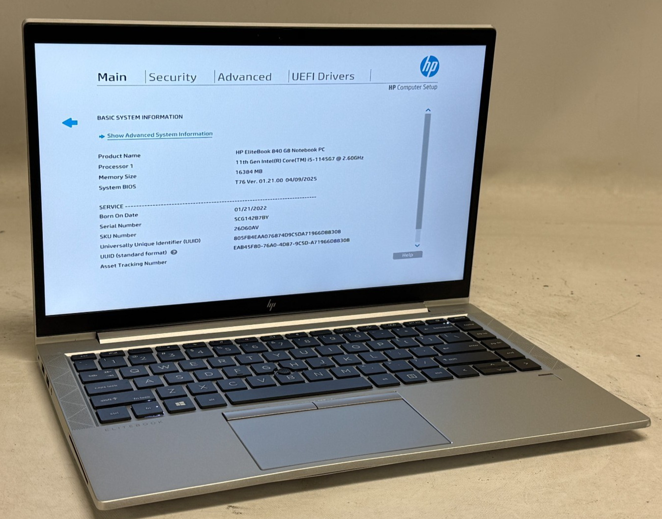 HP EliteBook 840 G8 14″ (i5-1145G7 – 16GB RAM – 256GB SSD – Win11Home)