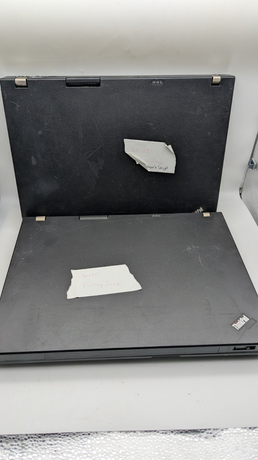 (2) Lenovo ThinkPad R61 Intel Celeron Read