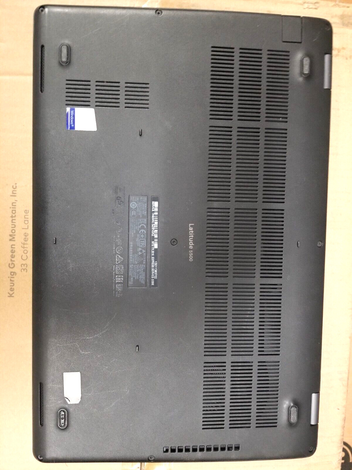 Dell Latitude 5500 4CORE i5-8365U 1.6GHz 8GB 128GBSSD Win10Pro wifi, BT powercor