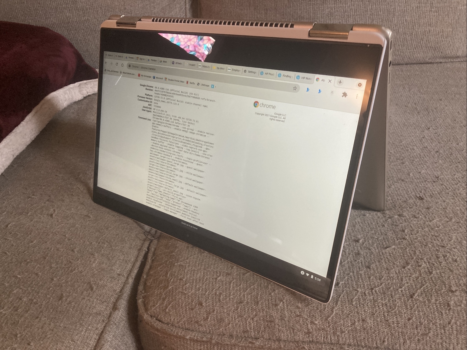 hp chromebook x360