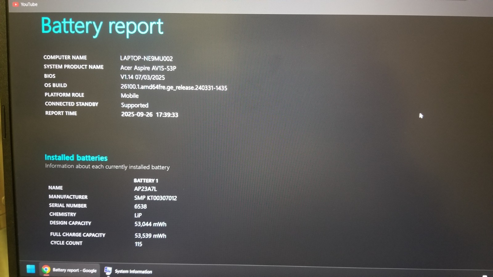 Acer Aspire Vero 15.6 13th Gen i7 10-Core, 16GB RAM, 512GB SSD, 100% batt health