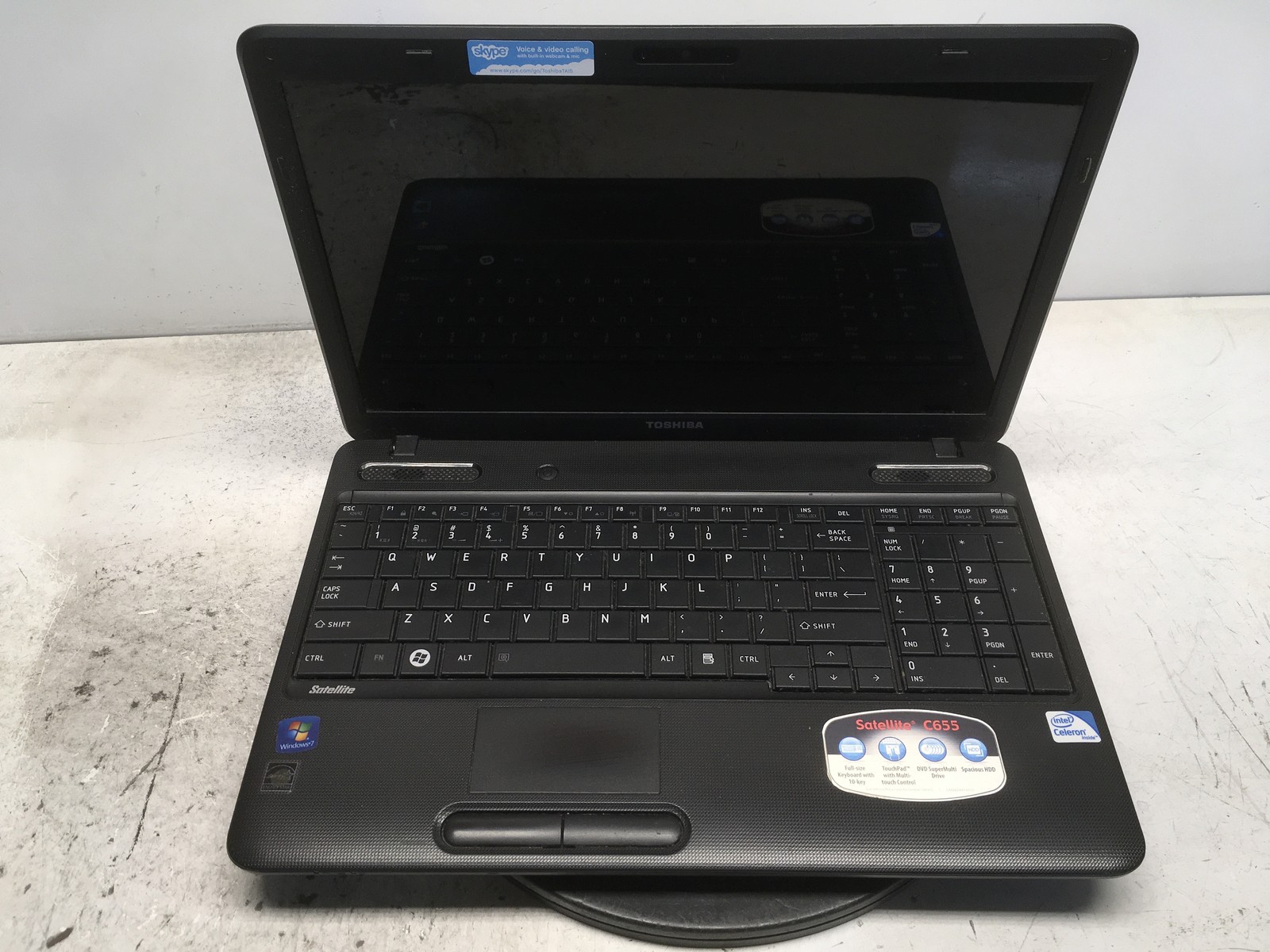 Toshiba Satellite C655-S5125 Intel Celeron 925 2.3GHz 2 GB NO HDD No Batt