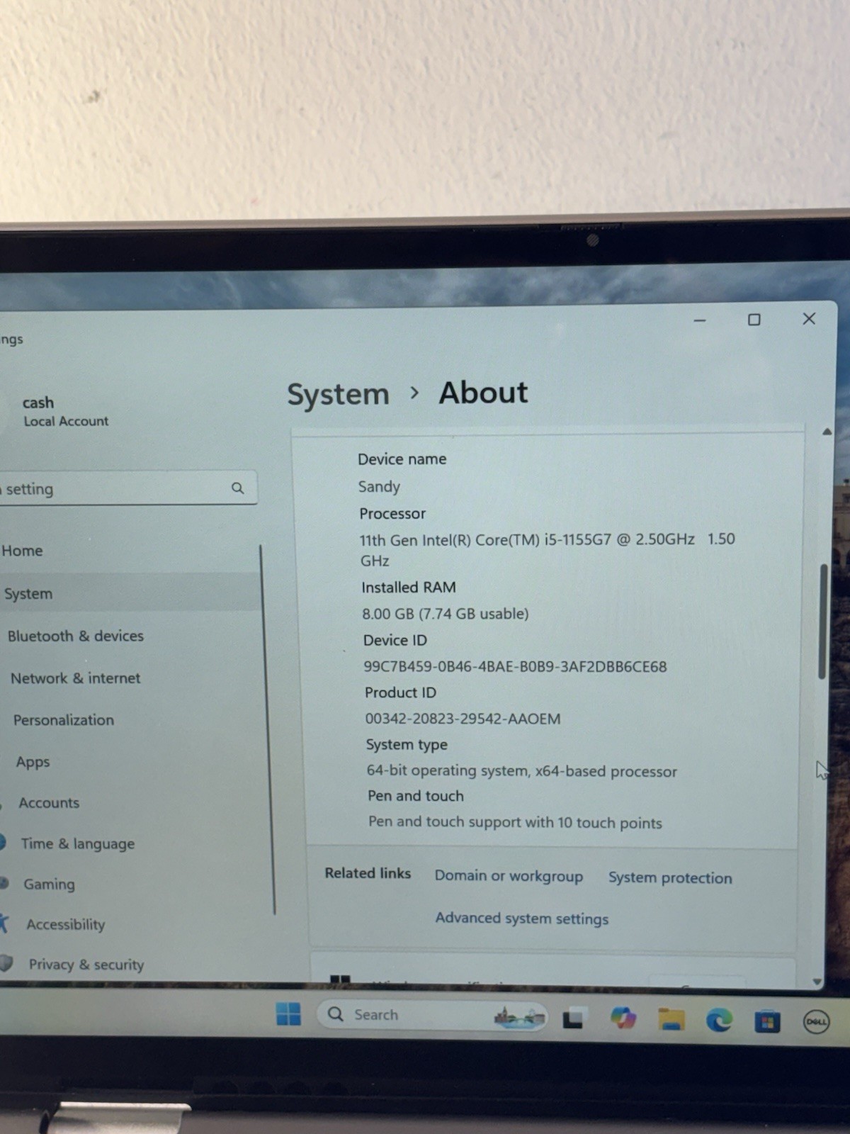 Dell Inspiron 5410 2-in-1 14″ i5 1155G7 -512GB SSD 8GB RAM Window 11 Touchscreen
