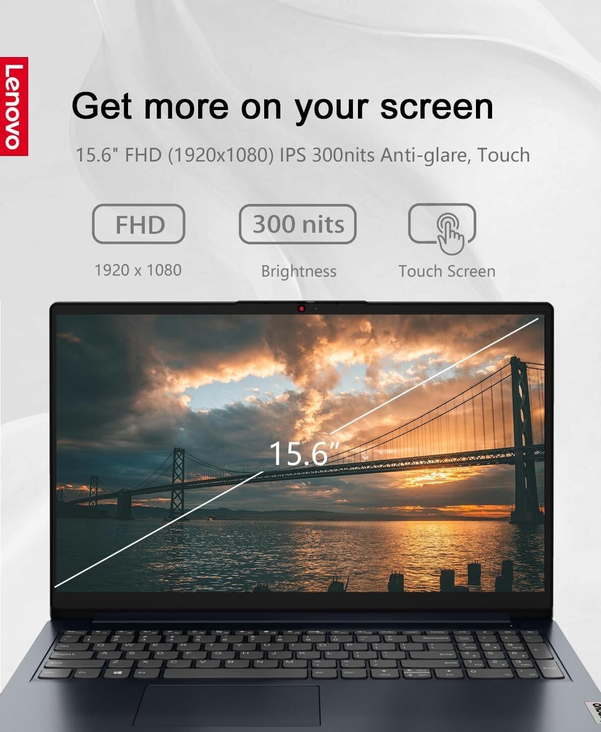 Lenovo Laptop 15.6″ TOUCH Intel i5-1235U Upto 40GB RAM &2TB SSD Win11 Pro+OFFICE