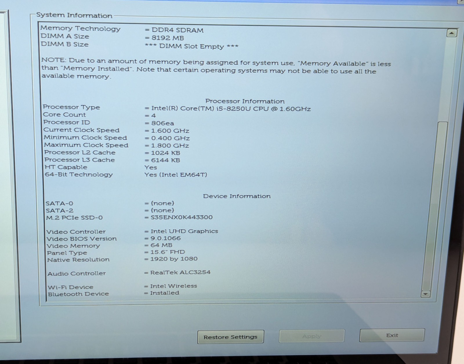 Dell Inspiron 7573 2-in-1 15.6″ Laptop i5-8250U 1.60GHz 8GB RAM POWER ISSUE